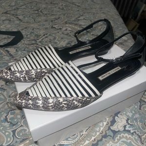 MANOLO BLAHNIK Black Carolyne 50 Flats